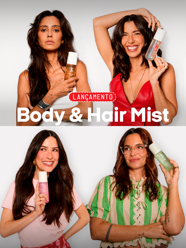 Lançamento Body & Hair Mist GE Beauty: quatro mulheres com as fragrâncias da coleção